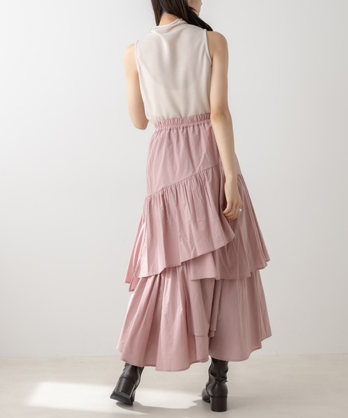 OLIVE des OLIVE(オリーブデオリーブ)の「ランダムティアードスカート(スカート・レディース・ピンク/ブラック/オフホワイト・FREE)」の18枚目の写真