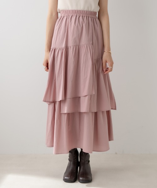 OLIVE des OLIVE(オリーブデオリーブ)の「ランダムティアードスカート(スカート・レディース・ピンク/ブラック/オフホワイト・FREE)」の22枚目の写真