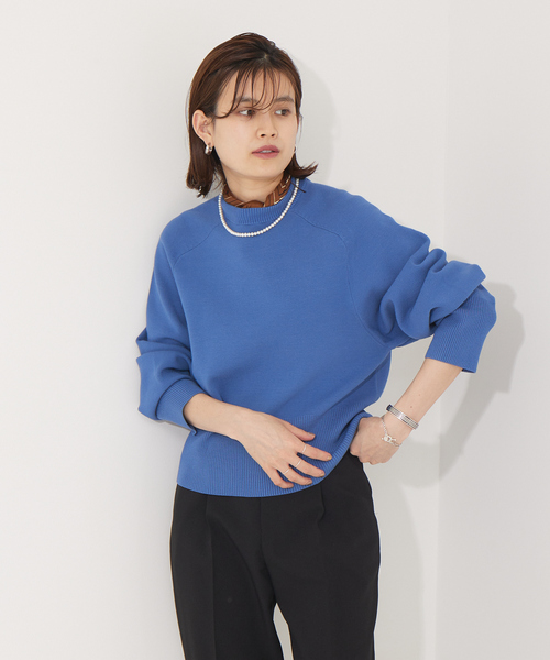 Rouge vif（ルージュヴィフ）の「【セットアップ対応】長袖ニットプルオーバー（ニット/セーター・レディース・ブルー/ブラウン/ブラック・フリー）」の18枚目の写真