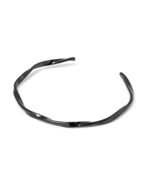 GLOBAL WORK(グローバルワーク)の「ステンレスヒネリバングル/UNISEXアクセサリー/299761(ブレスレット・レディース・ブラック/ゴールド/シルバー・FREE)」の4枚目の写真