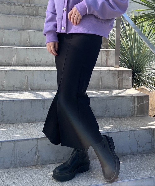 mi via loca（ミヴィアロカ）の「タイトストレッチスカート（スカート・レディース・ブラック/ベージュ/ブラウン・FREE）」の18枚目の写真