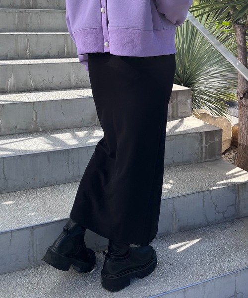 mi via loca（ミヴィアロカ）の「タイトストレッチスカート（スカート・レディース・ブラック/ベージュ/ブラウン・FREE）」の19枚目の写真