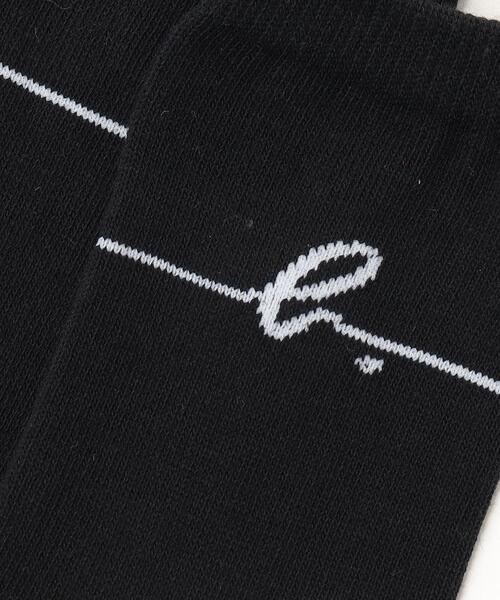 agnes b.(アニエスベー)の「AB81 E CHAUSSETTE キッズ LINEB. ソックス(ソックス/靴下・キッズ・ブラック・2/1/3)」の2枚目の写真