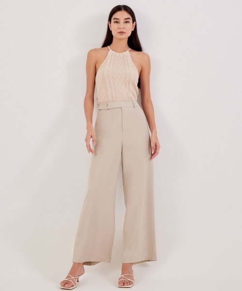 Love,Bonito(ラブボニート)の「モード ストレートレッグパンツ(その他パンツ・レディース・ベージュ・MEDIUM/LARGE/SMALL)」の19枚目の写真