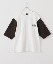 【YALE×JOURNAL STANDARD】別注 ベースボール ヘンリーネックTシャツ