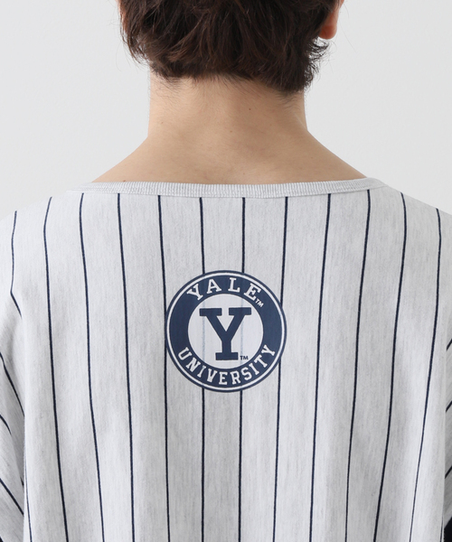 JOURNAL STANDARD(ジャーナルスタンダード)の「【YALE×JOURNAL STANDARD】別注 ベースボール ヘンリーネックTシャツ(Tシャツ/カットソー・メンズ・ホワイト/グレー・MEDIUM/LARGE)」の10枚目の写真