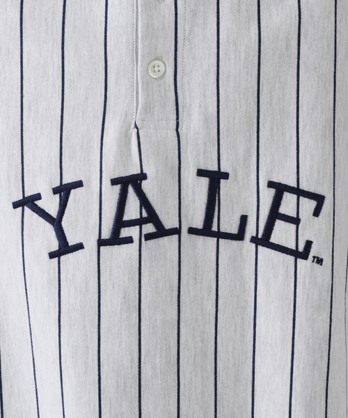 JOURNAL STANDARD(ジャーナルスタンダード)の「【YALE×JOURNAL STANDARD】別注 ベースボール ヘンリーネックTシャツ(Tシャツ/カットソー・メンズ・ホワイト/グレー・MEDIUM/LARGE)」の13枚目の写真