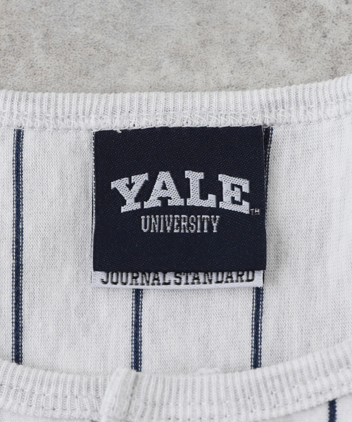 JOURNAL STANDARD(ジャーナルスタンダード)の「【YALE×JOURNAL STANDARD】別注 ベースボール ヘンリーネックTシャツ(Tシャツ/カットソー・メンズ・ホワイト/グレー・MEDIUM/LARGE)」の16枚目の写真