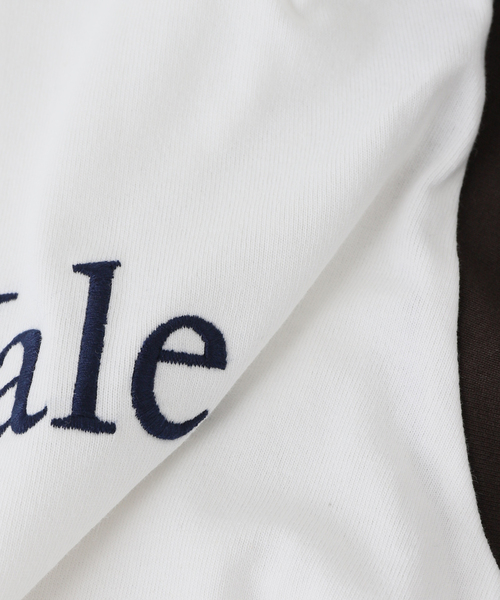 JOURNAL STANDARD(ジャーナルスタンダード)の「【YALE×JOURNAL STANDARD】別注 ベースボール ヘンリーネックTシャツ(Tシャツ/カットソー・メンズ・ホワイト/グレー・MEDIUM/LARGE)」の8枚目の写真