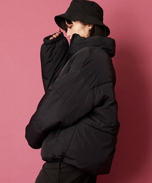 unrelaxing（アンリラクシング）の「ボリュームハイネック撥水ナイロンエコダウンジャケット（ダウンジャケット/コート・メンズ・アイボリー/ブラック/グレー/ライトカーキ/ベージュ/スミクロ/その他/ブルー系・FREE）」の22枚目の写真