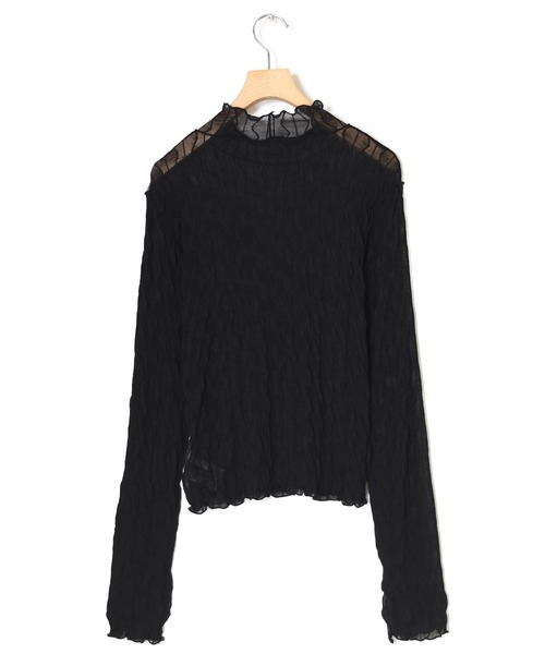 w closet(ダブルクローゼット)の「フィンガーホールハイネックプルオーバー(ニット/セーター・レディース・オフホワイト/ブラウン/ブラック/ラベンダー・FREE)」の5枚目の写真