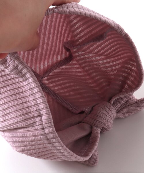 BREEZE（ブリーズ）の「ベビーターバン（その他ベビー用品・キッズ・ピンク/アイボリー・46/48）」の3枚目の写真