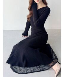 RESEXXY | カシュクールマーメイドニットワンピース(ワンピース)