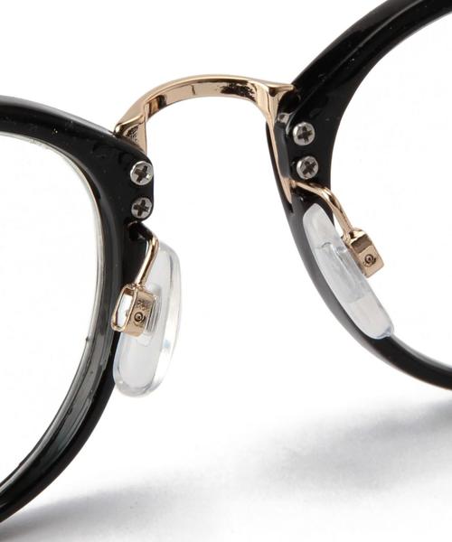 green label relaxing（グリーンレーベルリラクシング）の「CLEAR METALBRIDGE BOSTON メガネ（メガネ・メンズ・ブラック/ダークブラウン・フリー）」の6枚目の写真