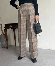 センタープレスチェクパンツ
