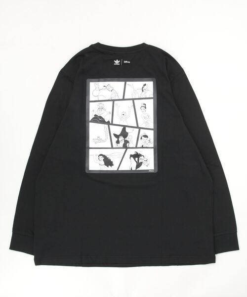 adidas(アディダス)の「ディズニー 長袖Tシャツ / ロンT / アディダスオリジナルス(Tシャツ/カットソー・メンズ・ホワイト/ブラック・SMALL/XX-LARGE/3XL/LARGE/X-LARGE/MEDIUM/X-SMALL)」の4枚目の写真
