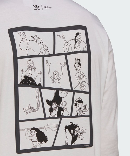 adidas(アディダス)の「ディズニー 長袖Tシャツ / ロンT / アディダスオリジナルス(Tシャツ/カットソー・メンズ・ホワイト/ブラック・SMALL/XX-LARGE/3XL/LARGE/X-LARGE/MEDIUM/X-SMALL)」の5枚目の写真