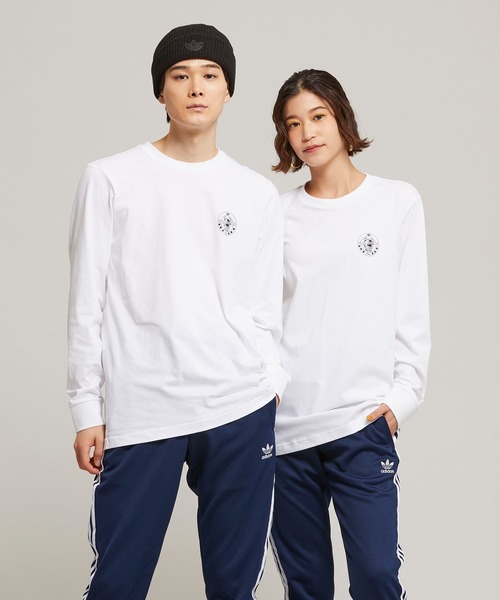 adidas(アディダス)の「ディズニー 長袖Tシャツ / ロンT / アディダスオリジナルス(Tシャツ/カットソー・メンズ・ホワイト/ブラック・SMALL/XX-LARGE/3XL/LARGE/X-LARGE/MEDIUM/X-SMALL)」の14枚目の写真
