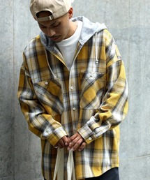 【BACK NUMBER】フードヘビーネルシャツ