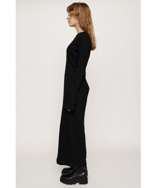 セール】BACK SLIT CUT RIB L/OP バックスリット カット リブ