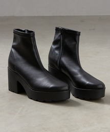 SpRay | 厚底ストレッチショートブーツ(ブーツ)