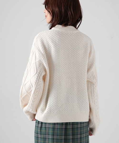 Honeys（ハニーズ）の「ケーブル編ハイネック（ニット/セーター）」 - WEAR
