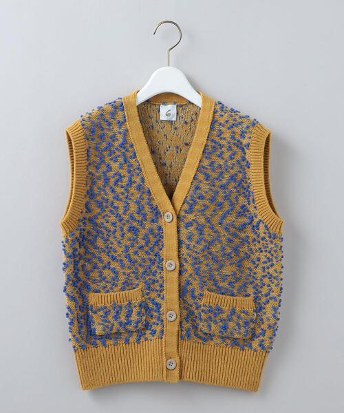 6(ROKU)＞POMPOM VEST/ベスト