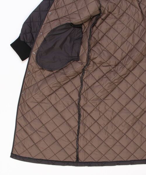 mizuiroind（ミズイロインド）の「[mizuiro ind/ミズイロインド] リブカラー キルティングロングコート（その他アウター・レディース・カーキ/ブラック・F）」の22枚目の写真