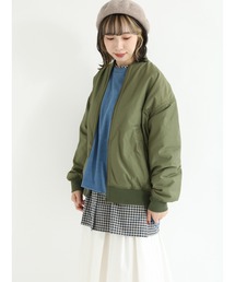 Samansa Mos2 | スタンドリブブルゾン(ブルゾン)