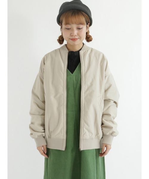 Samansa Mos2（サマンサ モスモス）の「スタンドリブブルゾン（ブルゾン・レディース・チャコール/カーキ/ベージュ・ﾌﾘ-）」の11枚目の写真