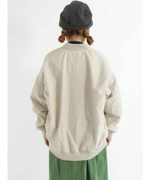 Samansa Mos2（サマンサ モスモス）の「スタンドリブブルゾン（ブルゾン・レディース・チャコール/カーキ/ベージュ・ﾌﾘ-）」の13枚目の写真