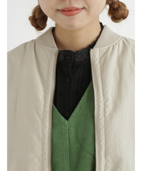 Samansa Mos2（サマンサ モスモス）の「スタンドリブブルゾン（ブルゾン・レディース・チャコール/カーキ/ベージュ・ﾌﾘ-）」の14枚目の写真