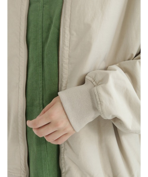 Samansa Mos2（サマンサ モスモス）の「スタンドリブブルゾン（ブルゾン・レディース・チャコール/カーキ/ベージュ・ﾌﾘ-）」の16枚目の写真