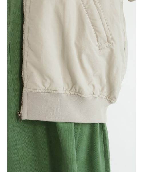 Samansa Mos2（サマンサ モスモス）の「スタンドリブブルゾン（ブルゾン・レディース・チャコール/カーキ/ベージュ・ﾌﾘ-）」の18枚目の写真
