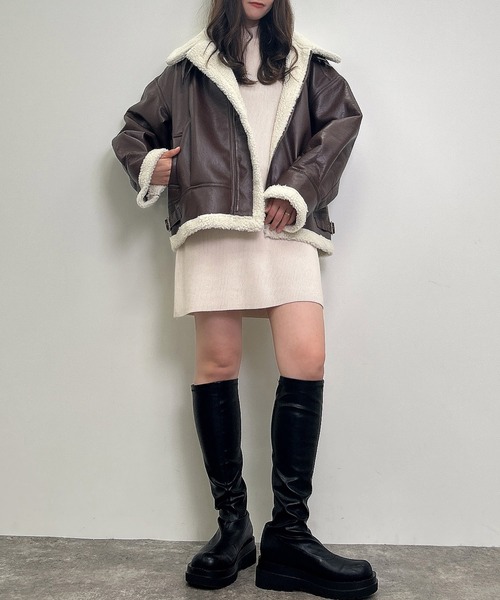 INGNI(イング)の「ボアB-3(ブルゾン・レディース・ブラック系その他2/ブラウン系その他2・M)」の21枚目の写真