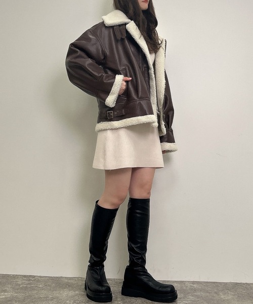 INGNI(イング)の「ボアB-3(ブルゾン・レディース・ブラック系その他2/ブラウン系その他2・M)」の22枚目の写真