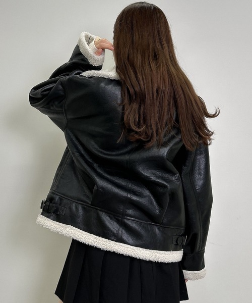 INGNI(イング)の「ボアB-3(ブルゾン・レディース・ブラック系その他2/ブラウン系その他2・M)」の13枚目の写真