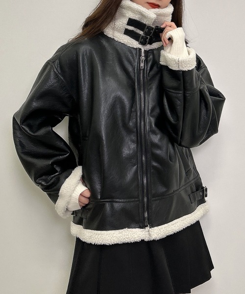 INGNI(イング)の「ボアB-3(ブルゾン・レディース・ブラック系その他2/ブラウン系その他2・M)」の15枚目の写真