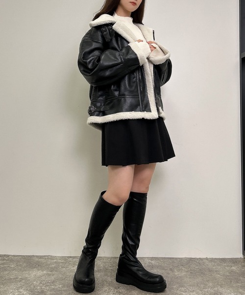 INGNI(イング)の「ボアB-3(ブルゾン・レディース・ブラック系その他2/ブラウン系その他2・M)」の16枚目の写真