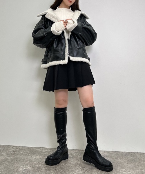 INGNI(イング)の「ボアB-3(ブルゾン・レディース・ブラック系その他2/ブラウン系その他2・M)」の17枚目の写真