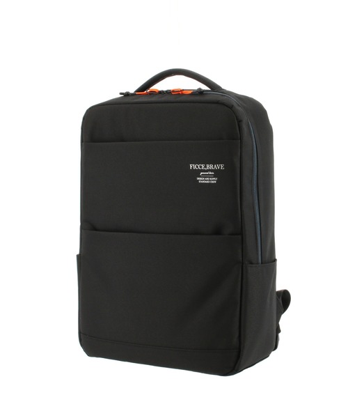 Ficce,Brave(フィセブレイブ)の「【Ficce Brave/フィセブレイブ】 スクエアリュック(バックパック/リュック・メンズ・ブラック/ダークグレー/ライトグレー・FREE)」の2枚目の写真