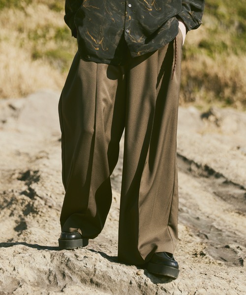 CASPER JOHN（キャスパージョン）の「Daddy slacks/ダディスラックス（スラックス・メンズ・オリーブ/ブラック/ネイビー・SMALL/MEDIUM/LARGE）」の6枚目の写真