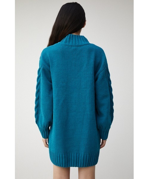 AZUL by moussy（アズールバイマウジー）の「CHENILLE CABLE MINI ONEPIECE/シェニールケーブルミニワンピース（ワンピース・レディース・オレンジ/ブルー/ライトベージュ・SMALL/MEDIUM）」の9枚目の写真