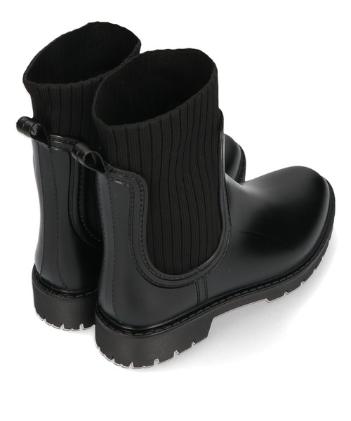 ORiental TRaffic（オリエンタルトラフィック）の「切替ニットレインブーツ/R-0017（レインシューズ・レディース・ブラック・S/M/L/LL）」の11枚目の写真