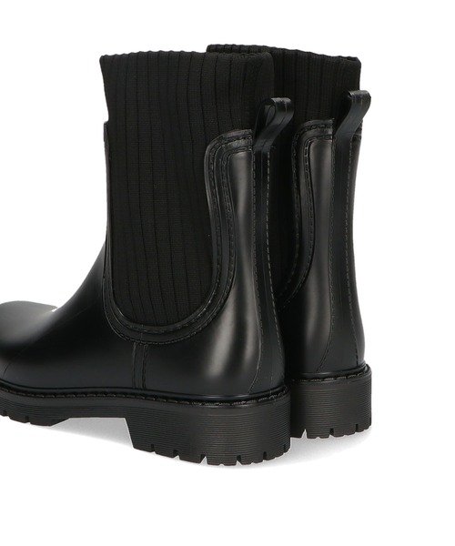 ORiental TRaffic（オリエンタルトラフィック）の「切替ニットレインブーツ/R-0017（レインシューズ・レディース・ブラック・S/M/L/LL）」の13枚目の写真