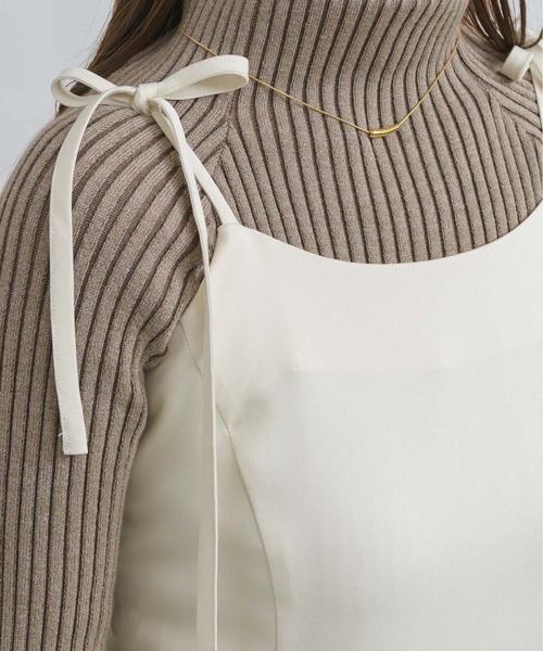 NEUNA(ヌナ)の「【大人のフレアな落ち感。】フレアリボンウエストギャザーロングワンピース(ワンピース・レディース・ブラウン/アイボリー/ブラック・SMALL/MEDIUM/LARGE)」の9枚目の写真