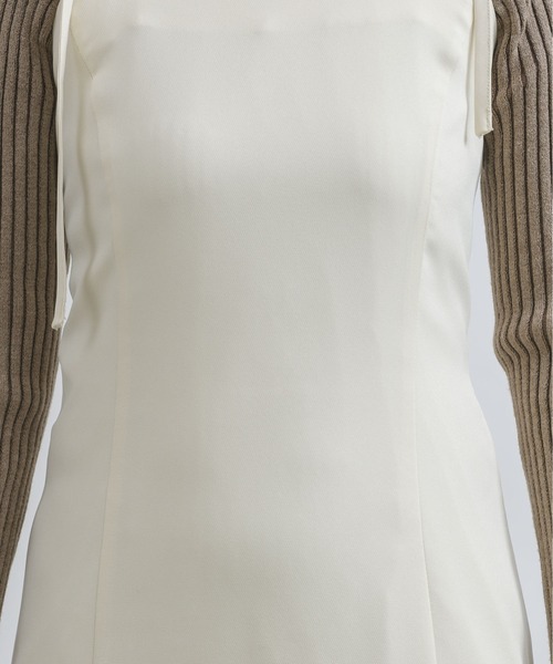 NEUNA(ヌナ)の「【大人のフレアな落ち感。】フレアリボンウエストギャザーロングワンピース(ワンピース・レディース・ブラウン/アイボリー/ブラック・SMALL/MEDIUM/LARGE)」の10枚目の写真