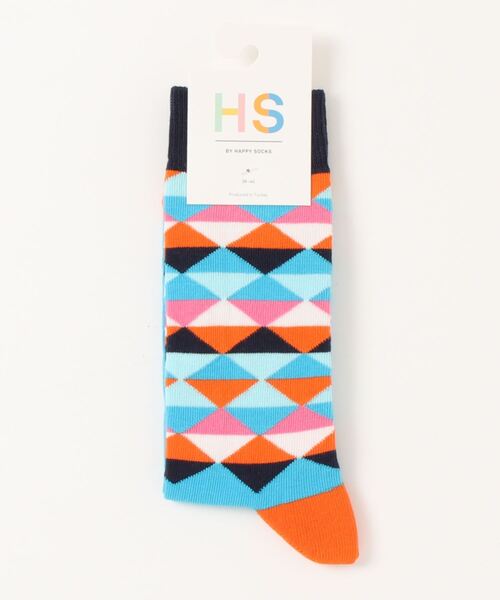 HS by Happy Socks メンズ レディース TRIANGLE TOP （ トライアングル トップ ） クルーソックス