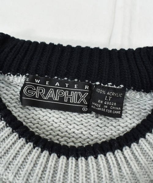 【ヴィンテージ古着】90's GRAPHIX グラデーション ニットセーター（ニット/セーター）｜VINTAGE（ヴィンテージ）