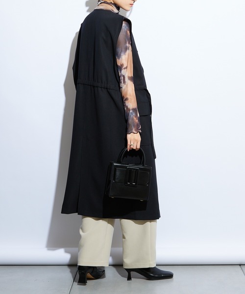 Lui's（ルイス）の「アシメボタンロングジレ（ベスト・レディース・オフホワイト/ブラック・FREE）」の14枚目の写真